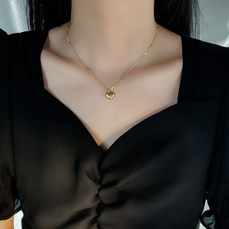 Herz-Kette in Goldfarbe | Magesty